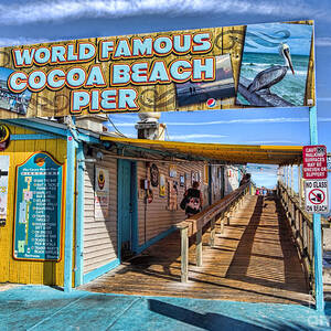 Cocoa Beach Pier in Florida by David Smith