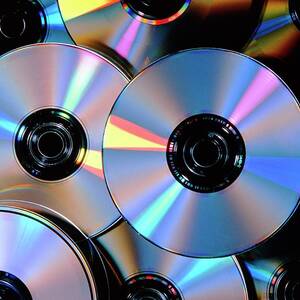 Compact Disc With Light Interference Patterns Photograph by Damien ...