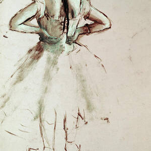 Dancer Viewed From The Back by Edgar Degas