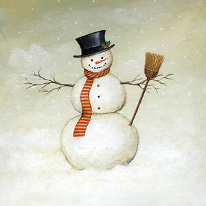 Deck The Halls - Snowman by David Carter Brown