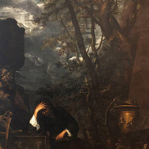 Democritus in Meditation by Salvator Rosa