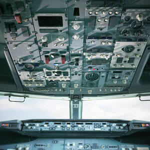 Detail View Of Cockpit Of A Jet Engine by Monty Rakusen