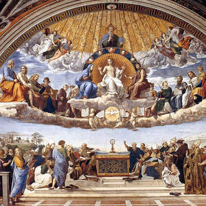 Disputation of the Eucharist  by Raphael