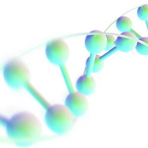 Dna Molecule, Computer Artwork by Science Photo Library - Pasieka
