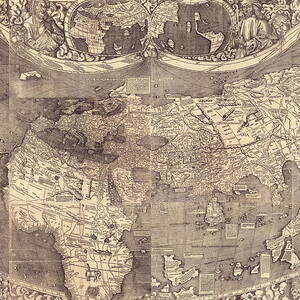 Early Map Of The World by Science Photo Library