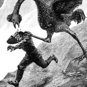 Elephant Bird Attack by Science Photo Library