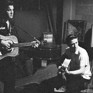 Elvis Presley and Scotty Moore 1956 by The Harrington Collection Elvis Presley and Scotty Moore 1956 by The Harrington Collection