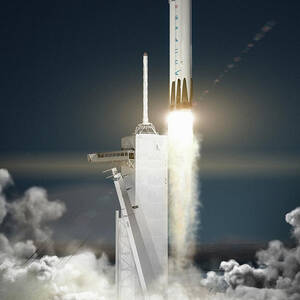 Falcon Heavy Rocket Launch By Spacex by Science Photo Library