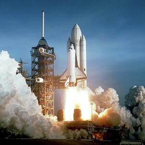 First Space Shuttle Launch by Science Photo Library