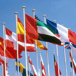 Flags, Paris by Adam Sylvester