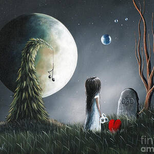 God Must Need You More Than We Do by Shawna Erback by Moonlight Art Parlour