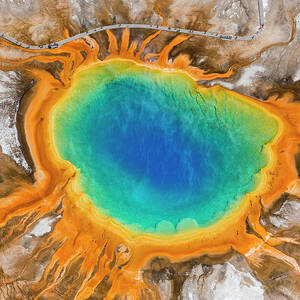 Grand Prismatic Spring, Yellowstone by Peter Adams