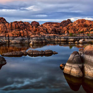 Granite Dells at Watson Lake Arizona 2 by Dave Dilli