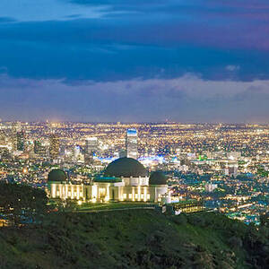 Griffith Observatory Skyline los Angeles Dusk by David Zanzinger