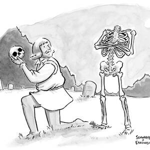 Hamlet Is Confronted By The Skeleton Whose Skull by Benjamin Schwartz