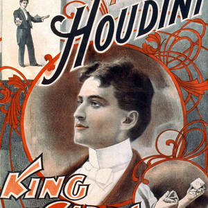 Harry Houdini, King Of Cards, 1895 by Photo Researchers