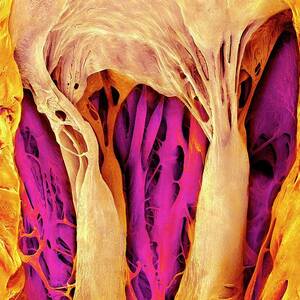 Heart Valve And Strings by Science Photo Library