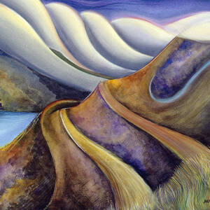Highway with Fog by Jen Norton