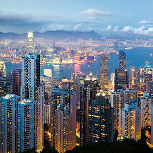 Hong Kong at Dusk by Dave Bowman