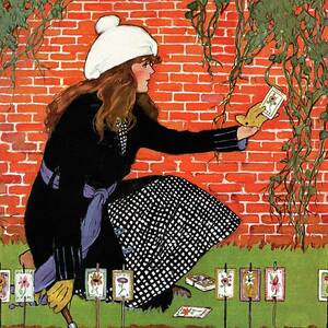 House And Garden Garden Planting Number Cover by Ruth Easton