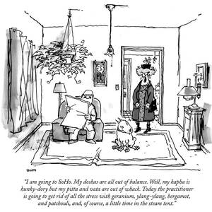 I Am Going To Soho. My Doshas Are All by George Booth