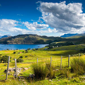 Picturesque Landscape Near Isle of Skye in Scotland by Andreas Berthold