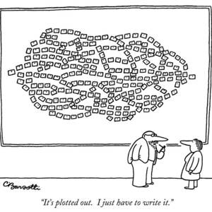 It's Plotted Out.  I Just Have To Write It by Charles Barsotti