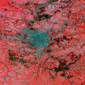 Landsat Image Of Paris by Science Photo Library