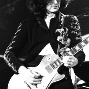 Led Zeppelin Jimmy Page 1972 by Chris Walter