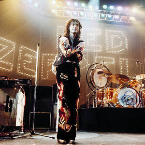 Led Zeppelin Lights 1975 Color by Chris Walter