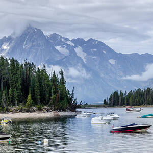 Leeks Marina in the Grand Tetons by Debra Martz