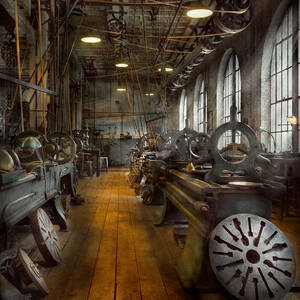 Machinist - Lathes - The original Lather Disc  by Mike Savad