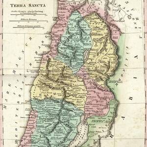 Map Of Ancient Palestine by Science Photo Library