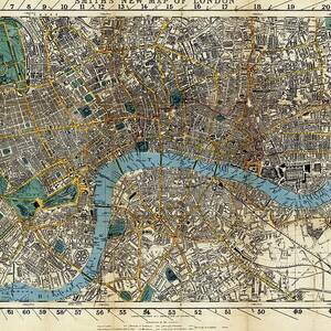 Map Of London by Science Photo Library