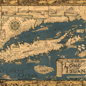 Map of Long Island by Andrew Fare