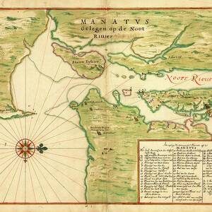 Map Of New York Bay by Science Photo Library