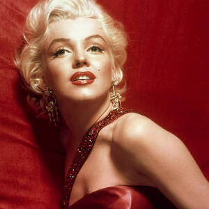 Marilyn Monroe in Red by Georgia Clare