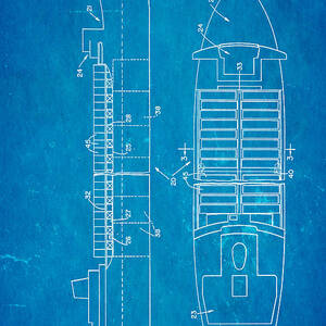 McLean Shipping Container Patent Art 1958 Blueprint by Ian Monk