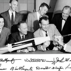 Mercury Seven Astronauts by Science Photo Library