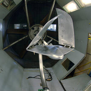 Model Airplane In Wind Tunnel by Science Source
