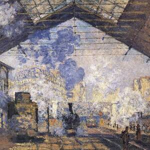 Monet, Claude 1840-1926. The Gare St by Everett