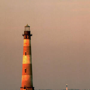 Morris Island  and Sulivan Island lighthouses  by John Harmon