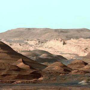 Mount Sharp by Science Photo Library