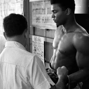 Muhammad Ali Coming Out Of Dressing Room by Retro Images Archive