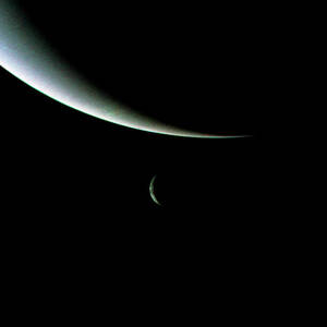 Neptune And Triton by Science Photo Library