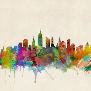 New York City Skyline by Michael Tompsett