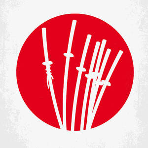 No200 My The Seven Samurai minimal movie poster by Chungkong Art
