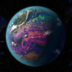 Ocean Currents In The Coral Triangle by Science Photo Library