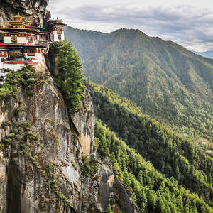Paro Taktsang, The Tigers Nest by Suzanne Stroeer