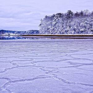 Patterns In The Ice Royalls Cove by Jeff Sinon